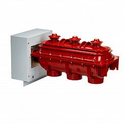 Элегазовый выключатель нагрузки трехпозиционный ESQ FLN36-12D/630-20-MOA-KFP FP3-GMP (12кВ, 630А,20кА,руч.упр.MOA, кажух с лиц. пан. выкл. нагр. KFP FP3, датч. элегаза GMP)