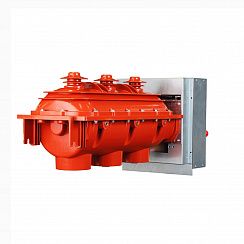 Элегазовый выключатель нагрузки 3х поз ESQ FLNR36-12D/630-20-MOA-KFP FP0-PE (12кВ, 630А, 20кА, держ. пред., руч. упр-ние MOA, кожух с лиц. пан. с держ. предохр. и зазем. KFP FP0, компл. ниж.заземл.)