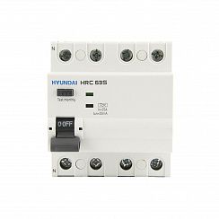 Устройство защитного отключения HRC63S 4PG7S0000C 00025F 4 полюса, 25A, 300mA (STANDARD), тип A