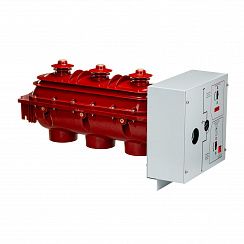 Элегазовый выключатель нагрузки трехпозиционный ESQ FLN36-12D/630-20-MOA-KFP FP3-GMP (12кВ, 630А,20кА,руч.упр.MOA, кажух с лиц. пан. выкл. нагр. KFP FP3, датч. элегаза GMP)