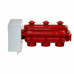 Элегазовый выключатель нагрузки трехпозиционный ESQ FLN36-12D/630-20-MOA-KFP FP3-GMP (12кВ, 630А,20кА,руч.упр.MOA, кажух с лиц. пан. выкл. нагр. KFP FP3, датч. элегаза GMP)