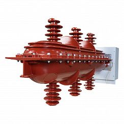 Элегазовый выключатель нагрузки ESQ FLN36-40,5D/630-20-MOA-PАPВ (40,5кВ, 630А, 20кА, руч. управ., кожух, рукоятка для руч. упр. HS,датчик давления GPM, с индик, мех. блок.)